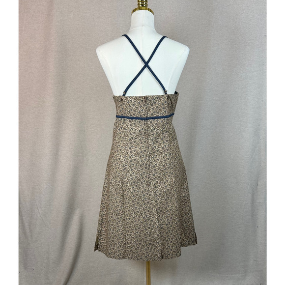 VTG Faded Glory Womens Babydoll Dress Size L Dainty Print Preppy Country Boho - Picture 3 of 10